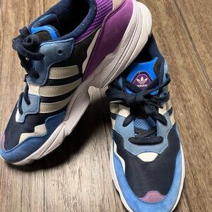 Adidas Blue and Purple Sneakers